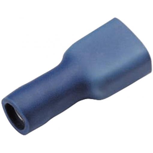 Cimco 180248 faston zásuvka Šířka zástrčky: 4.8 mm Tloušťka konektoru: 0.5 mm 180 ° plná izolace modrá 1 ks