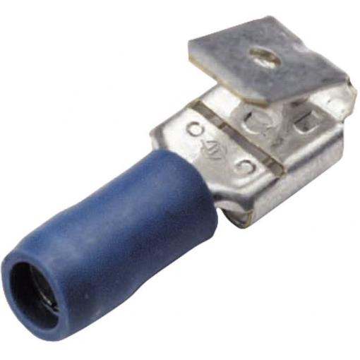 Cimco 180282 faston zásuvka s odbočkou Šířka zástrčky: 6.3 mm Tloušťka konektoru: 0.8 mm 180 ° částečná izolace modrá 1 ks