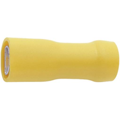 Klauke 8503V faston zásuvka Šířka zástrčky: 4.8 mm Tloušťka konektoru: 0.8 mm 180 ° plná izolace žlutá 1 ks