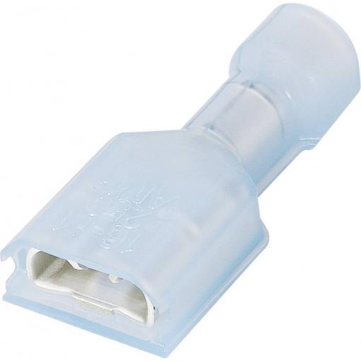 TE Connectivity 2-520184-2 faston zásuvka Šířka zástrčky: 6.3 mm Tloušťka konektoru: 0.8 mm 180 ° plná izolace červená 1 ks