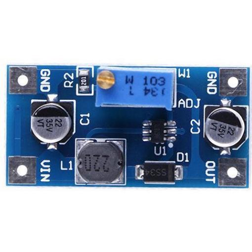 Step-up měnič XH-M415, 2-24 V / 2-28 V, 2 A, MT3608
