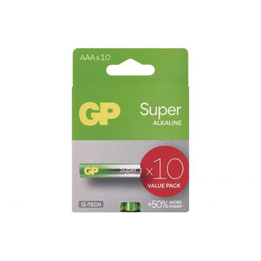 Baterie AAA (R03) alkalická GP Super 10ks