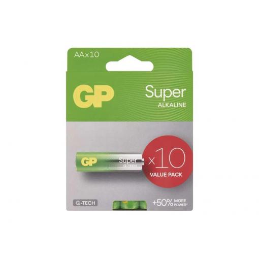 Baterie AA (R6) alkalická GP Super 10ks