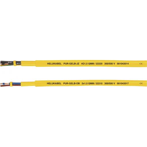 HELU PUR-Yellow JB 22217-1000 jednožilový kabel - lanko 4 G 2.5 mm², 1000 m, žlutá