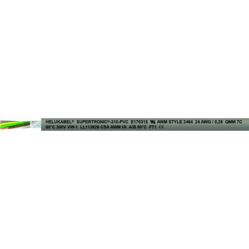 Helukabel 49913-1000 kabel pro energetické řetězy S-TRONIC 310-PVC 12 x 0.34 mm² šedá 1000 m