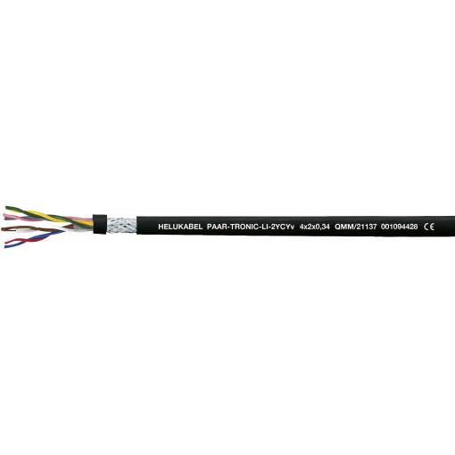 HELU 21143-1000 datový kabel Li-2YCYv 4 x 2 x 0.5 mm² černá 1000 m