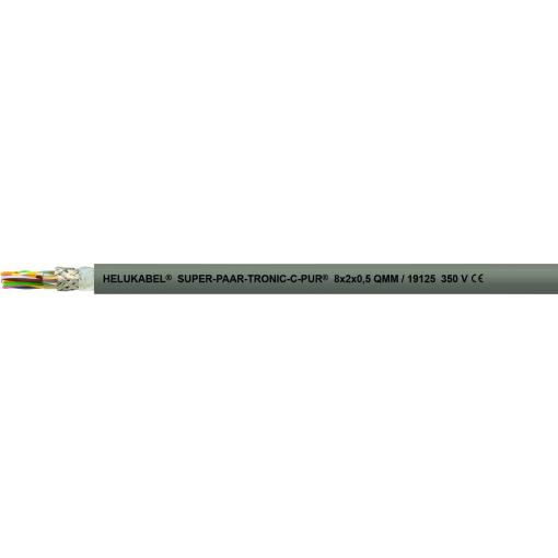 HELU 19122-1000 kabel pro energetické řetězy S-PAAR-TRONIC-C-PUR 8 x 0.5 mm² šedá 1000 m