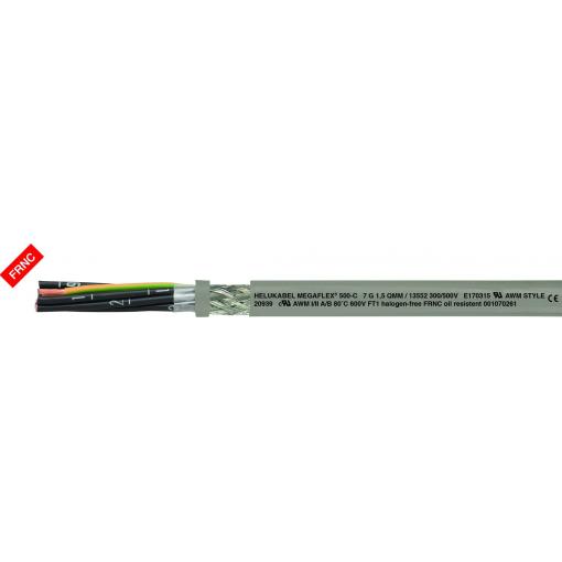 HELU MEGAFLEX® 500-C 13563-1000 řídicí kabel 3 G 2.5 mm², 1000 m, šedá