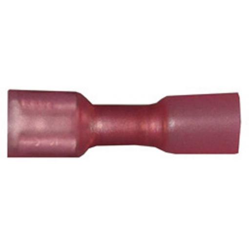 Vogt Verbindungstechnik 3963h faston zásuvka se smršťovací bužírkou Šířka zástrčky: 6.3 mm Tloušťka konektoru: 0.8 mm 180 ° plná izolace červená 1 ks