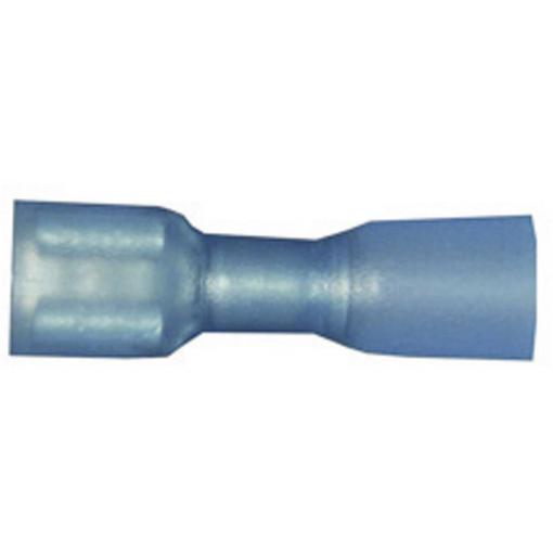 Vogt Verbindungstechnik 3966h faston zásuvka se smršťovací bužírkou Šířka zástrčky: 6.3 mm Tloušťka konektoru: 0.8 mm 180 ° plná izolace modrá 1 ks