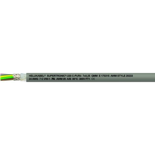 Helukabel 49819-1000 kabel pro energetické řetězy S-TRONIC-330 C-PURö 2 x 0.34 mm² šedá 1000 m