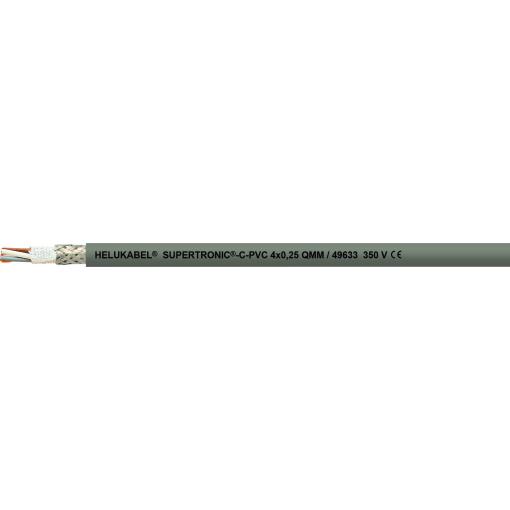 Helukabel 49621-1000 kabel pro energetické řetězy S-TRONIC®-C-PVC 3 x 0.14 mm² šedá 1000 m