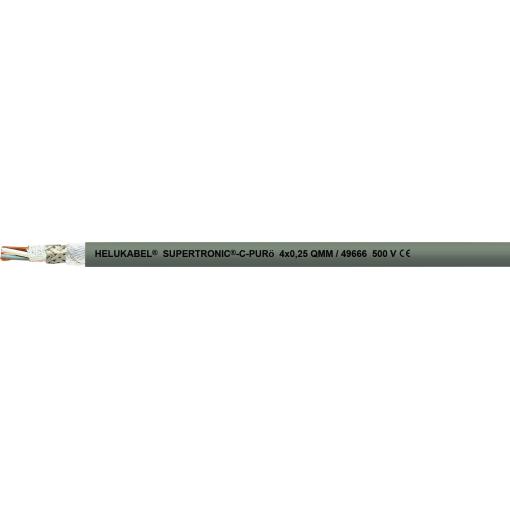 Helukabel 49665-1000 kabel pro energetické řetězy S-TRONIC-C-PURö 3 x 0.25 mm² šedá 1000 m