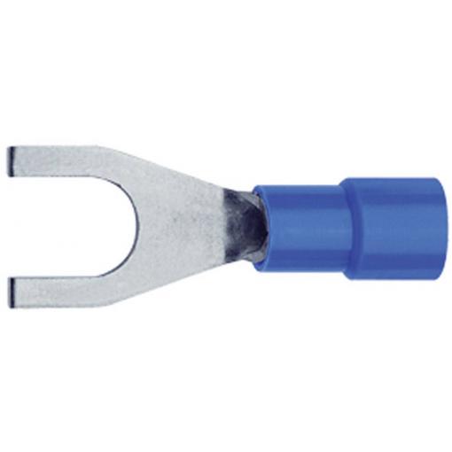 Klauke 630C5 vidlicové kabelové oko 1.50 mm² 2.50 mm² Ø otvoru=5.3 mm částečná izolace modrá 1 ks