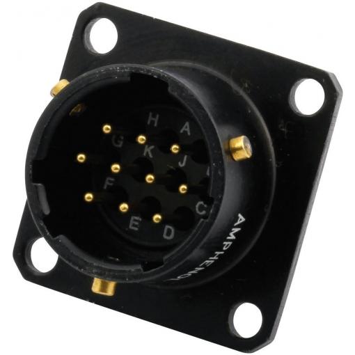 Amphenol 62IN 12E 12 10P 624 kulatý faston, 1 ks