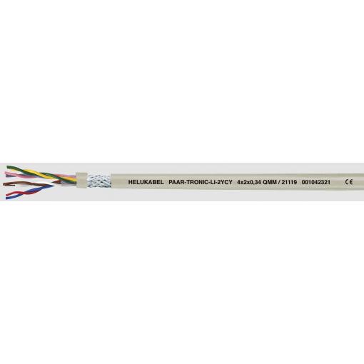 HELU 21113-1000 datový kabel Li2YCY 4 x 2 x 0.22 mm² šedá 1000 m