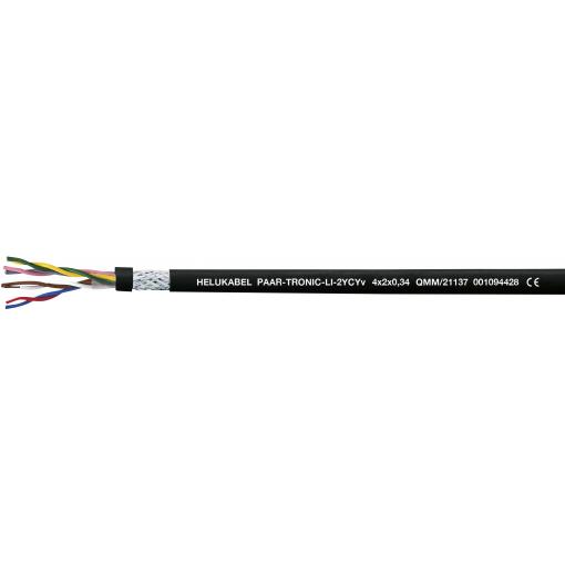 HELU 21144-500 datový kabel Li-2YCYv 8 x 2 x 0.5 mm² černá 500 m