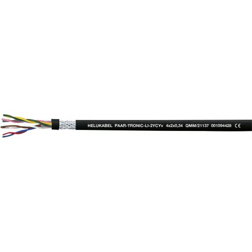 HELU 21149-500 datový kabel Li-2YCYv 8 x 2 x 1 mm² černá 500 m