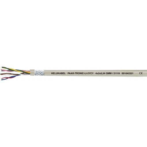 HELU 21112-500 datový kabel Li2YCY 3 x 2 x 0.22 mm² šedá 500 m