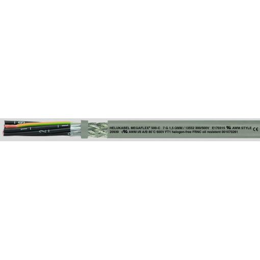 HELU MEGAFLEX® 500 13519-500 řídicí kabel 4 G 0.75 mm², 500 m, šedá