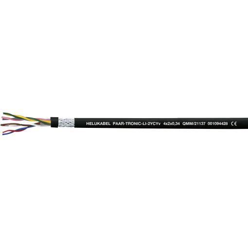 Helukabel 21131-500 kabel pro přenos dat Li-2YCYv 4 x 2 x 0.22 mm² černá 500 m