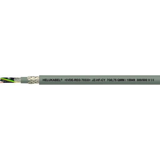HELU 15934-500 kabel pro energetické řetězy JZ-HF-CY 7 G 0.5 mm² šedá 500 m