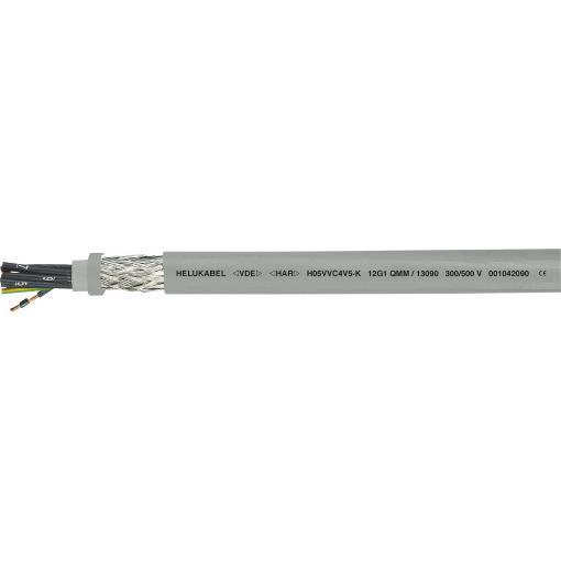 HELU H05VVC4V5-K (NYSLYCYÖ-JZ) 13073-500 řídicí kabel 4 G 0.75 mm², 500 m, šedá