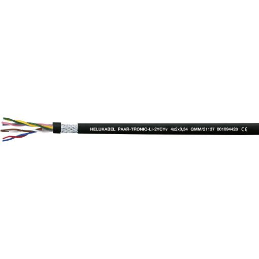 HELU 21146-500 datový kabel Li-2YCYv 2 x 2 x 1 mm² černá 500 m