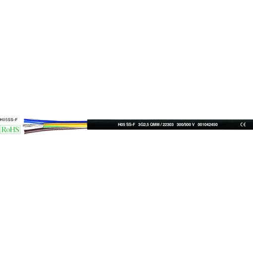Helukabel 22303-500 kabel s gumovou izolací H05SS-F 3 x 2.5 mm² černá 500 m