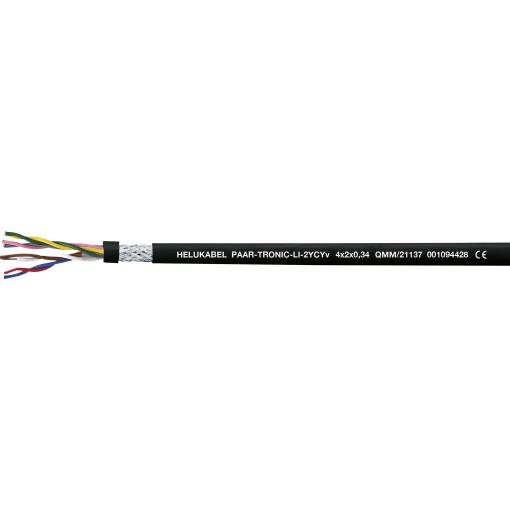 HELU 21148-500 datový kabel Li-2YCYv 4 x 2 x 1 mm² černá 500 m