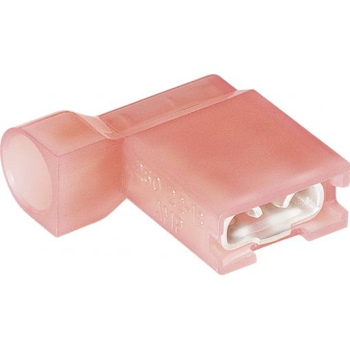 TE Connectivity 2-520129-2 faston zásuvka Šířka zástrčky: 6.3 mm Tloušťka konektoru: 0.8 mm 180 ° plná izolace červená 1 ks