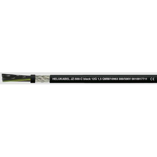 HELU JZ-500-C Black 10962-500 řídicí kabel 7 G 1.5 mm², 500 m, černá