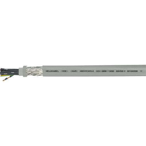 HELU H05VVC4V5-K (NYSLYCYÖ-JZ) 13110-500 řídicí kabel 4 G 2.5 mm², 500 m, šedá