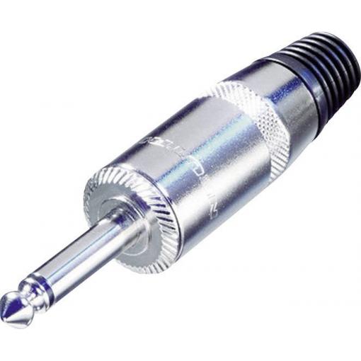 Rean AV NYS225 jack konektor 6.35 mm zástrčka, rovná Pólů: 2 mono stříbrná 1 ks