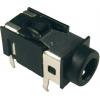 Cliff FC68125 jack konektor 3.5 mm zásuvka, vestavná horizontální Pólů: 4 stereo černá 1 ks