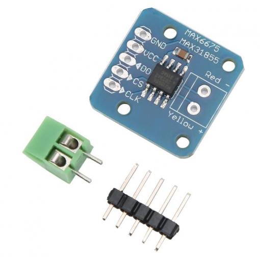 Převodník termočlánku MAX31855K pro Arduino, -200 až +1350 °C