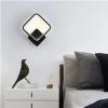 LED nástěnné svítidlo 12 W, 20 × 23 cm, černé