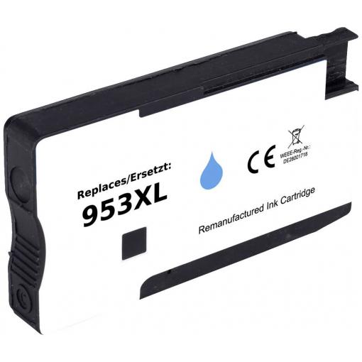 Renkforce Ink náhradní HP 953XL, F6U16AE kompatibilní azurová RF-5655878