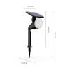 Philips LED 8720169269132 Jivix solární zahradní lampa LED 1.40 W černá