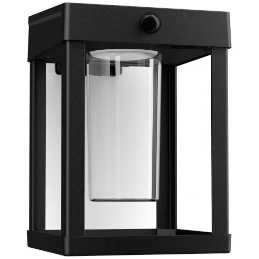 Philips LED Camill 8720169263918 venkovní solární nástěnné osvětlení s PIR senzorem LED 1.4 W černá