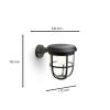 Philips LED Radii 8720169267176 venkovní solární nástěnné osvětlení s PIR senzorem LED 1.3 W černá
