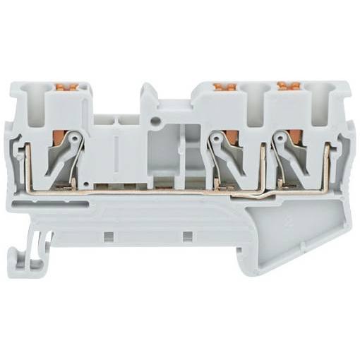 TRU COMPONENTS TC-JPT6-TW Grey průchodková svorka 8.2 mm rychlé připojení 0.5 mm² 6 mm² šedá 1 ks