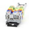 TRU COMPONENTS TC-JPT2.5 Grey průchodková svorka 5.2 mm rychlé připojení Pólů: 2 0.2 mm² 2.5 mm² šedá 1 ks