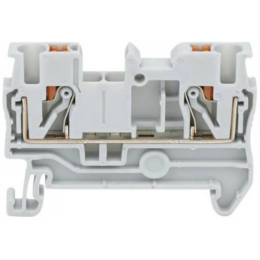 TRU COMPONENTS TC-JPT10 Grey průchodková svorka 10.2 mm rychlé připojení Pólů: 2 0.5 mm² 10 mm² šedá 1 ks