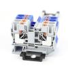 TRU COMPONENTS TC-JPT10 Blue průchodková svorka 10.2 mm rychlé připojení Pólů: 2 0.5 mm² 10 mm² modrá 1 ks