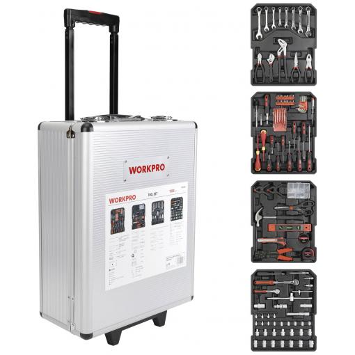 WorkPro WP1050 WorkPro WP1050 Sada nářadí WORKPRO v hliníkovém kufříku 1050dílná (d x š x v) 37 x 20 x 51 cm 1050dílná (d x š x v) 37 x 20 x 51 cm