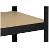 TOOLCRAFT TO-8689791 regál na těžké předměty, (š x v x h) 90 x 1.8 x 45 cm, kov, MDF, dřevěná podlaha, černá