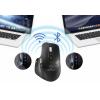 Renkforce RF-OBTM-500 optická ergonomická myš, přenos bezdrátový, 8 tlačítko, 3200 dpi, černá