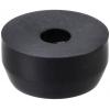 TRU COMPONENTS TC-11654304 podstavná nožka přístrojová zašroubovatelná, kulatá černá (š x v) 11 mm x 6 mm 1 ks
