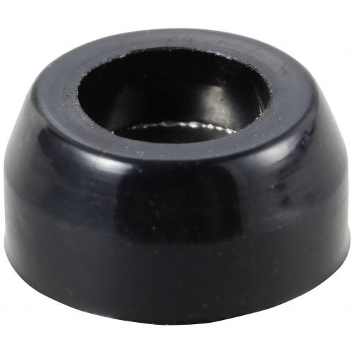 TRU COMPONENTS TC-11654304 podstavná nožka přístrojová zašroubovatelná, kulatá černá (š x v) 11 mm x 6 mm 1 ks